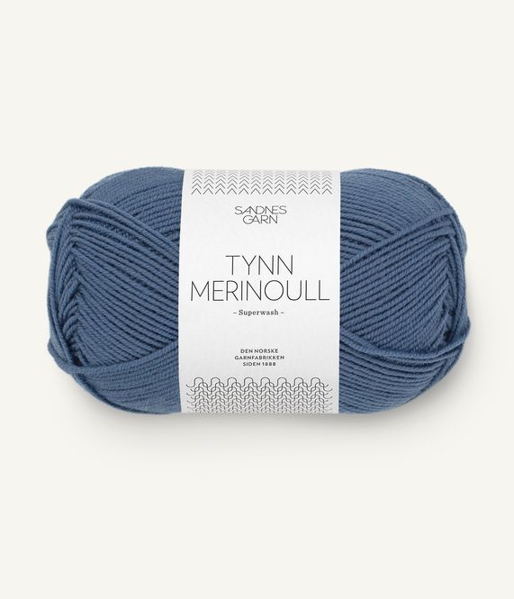 Hovedbilde 6052 Tynn Merinoull Jeansblå